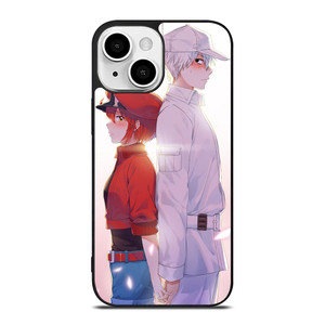 RED BLOOD AND WHITE BLOOD CELLS AT WORK iPhone 13 Mini Case