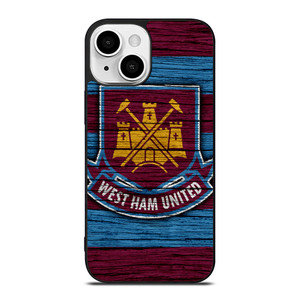 WEST HAM UNITED LOGO WOODEN iPhone 13 Mini Case WEST HAM UNITED LOGO WOODEN iPhone 13 Mini Case