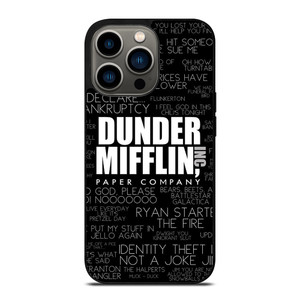 THE OFFICE DUNDER MIFFLIN QUOTES iPhone 13 Pro Case THE OFFICE DUNDER MIFFLIN QUOTES iPhone 13 Pro Case