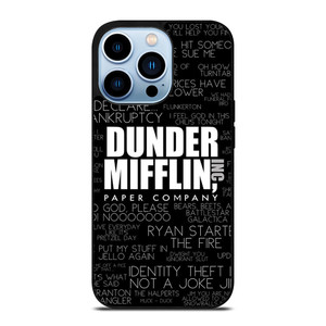 THE OFFICE DUNDER MIFFLIN QUOTES iPhone 13 Pro Max Case THE OFFICE DUNDER MIFFLIN QUOTES iPhone 13 Pro Max Case