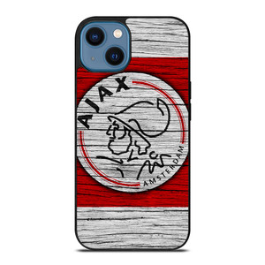 AJAX AMSTERDAM LOGO WOODEN iPhone 14 Case AJAX AMSTERDAM LOGO WOODEN iPhone 14 Case