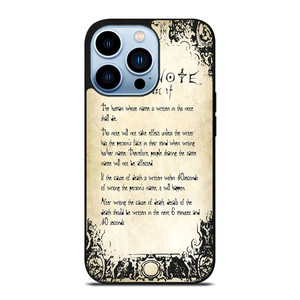 RULES OF THE DEATH NOTE 2 iPhone 13 Pro Max Case RULES OF THE DEATH NOTE 2 iPhone 13 Pro Max Case