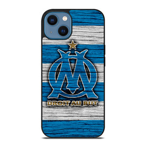 OLYMPIQUE DE MARSEILLE LOGO WOODEN iPhone 14 Case OLYMPIQUE DE MARSEILLE LOGO WOODEN iPhone 14 Case