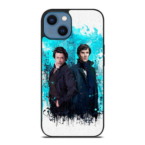 ROBERT DOWNEY JR SHERLOCK HOLMES ART iPhone 14 Case