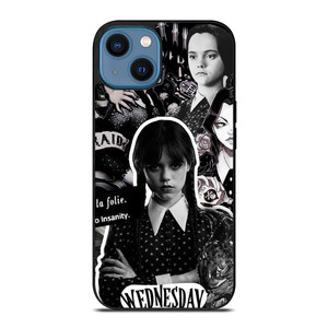 WEDNESDAY ART COLLAGE iPhone 14 Case WEDNESDAY ART COLLAGE iPhone 14 Case