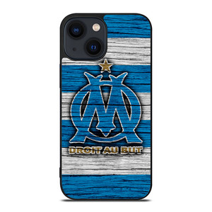 OLYMPIQUE DE MARSEILLE LOGO WOODEN iPhone 14 Plus Case OLYMPIQUE DE MARSEILLE LOGO WOODEN iPhone 14 Plus Case