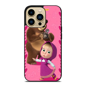 MASHA AND THE BEAR CUTE MODEL iPhone 14 Pro Max Case MASHA AND THE BEAR CUTE MODEL iPhone 14 Pro Max Case