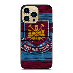 WEST HAM UNITED LOGO WOODEN iPhone 14 Pro Max Case WEST HAM UNITED LOGO WOODEN iPhone 14 Pro Max Case
