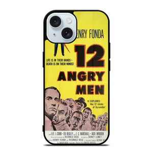 12 ANGRY MEN OLD POSTER iPhone 15 Case 12 ANGRY MEN OLD POSTER iPhone 15 Case