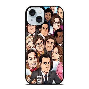 THE OFFICE SERIAL MOVIE CHARACTERS iPhone 15 Case THE OFFICE SERIAL MOVIE CHARACTERS iPhone 15 Case