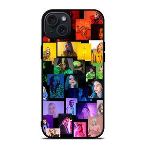 BILLIE EILISH COOL COLLAGE iPhone 15 Plus Case BILLIE EILISH COOL COLLAGE iPhone 15 Plus Case
