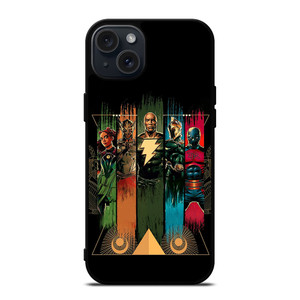 BLACK ADAM CHARACTERS ARTS iPhone 15 Plus Case BLACK ADAM CHARACTERS ARTS iPhone 15 Plus Case