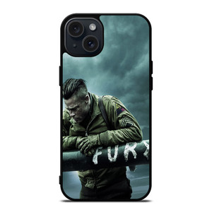 BRAD PITT FURY iPhone 15 Plus Case