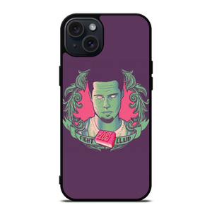 FIGHT CLUB BRAD PITT ART iPhone 15 Plus Case FIGHT CLUB BRAD PITT ART iPhone 15 Plus Case
