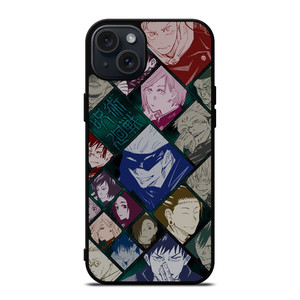 JUJUTSU KAISEN CHARACTERS ANIME iPhone 15 Plus Case JUJUTSU KAISEN CHARACTERS ANIME iPhone 15 Plus Case