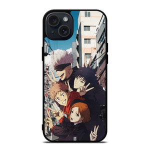 JUJUTSU KAISEN MAIN CHARACTERS iPhone 15 Plus Case JUJUTSU KAISEN MAIN CHARACTERS iPhone 15 Plus Case