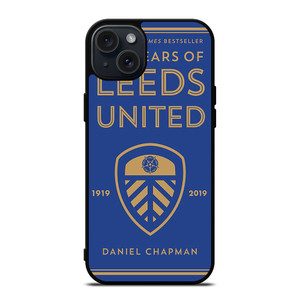 LEEDS UNITED FC POSTER iPhone 15 Plus Case LEEDS UNITED FC POSTER iPhone 15 Plus Case