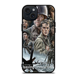 SAVING PRIVATE RYAN MOVIE POSTER iPhone 15 Plus Case SAVING PRIVATE RYAN MOVIE POSTER iPhone 15 Plus Case