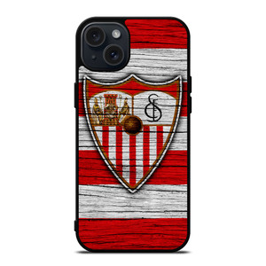 SEVILLA FC LOGO WOODEN iPhone 15 Plus Case SEVILLA FC LOGO WOODEN iPhone 15 Plus Case