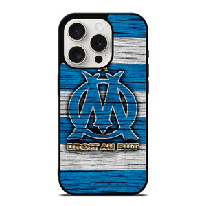 OLYMPIQUE DE MARSEILLE LOGO WOODEN iPhone 15 Pro Case OLYMPIQUE DE MARSEILLE LOGO WOODEN iPhone 15 Pro Case