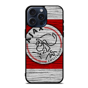 AJAX AMSTERDAM LOGO WOODEN iPhone 15 Pro Max Case