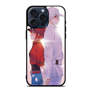 RED BLOOD AND WHITE BLOOD CELLS AT WORK iPhone 15 Pro Max Case RED BLOOD AND WHITE BLOOD CELLS AT WORK iPhone 15 Pro Max Case