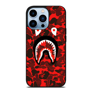 BAPE SHARK FACE RED CAMO iPhone 13 Pro Max Case BAPE SHARK FACE RED CAMO iPhone 13 Pro Max Case