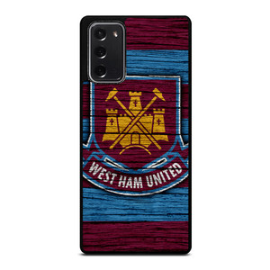 WEST HAM UNITED LOGO WOODEN Samsung Galaxy Note 20 Case WEST HAM UNITED LOGO WOODEN Samsung Galaxy Note 20 Case