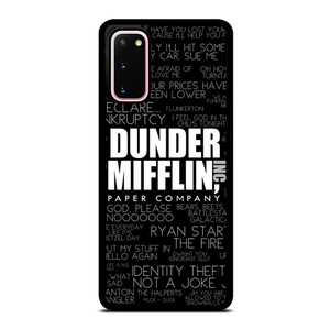 THE OFFICE DUNDER MIFFLIN QUOTES Samsung Galaxy S20 Case THE OFFICE DUNDER MIFFLIN QUOTES Samsung Galaxy S20 Case