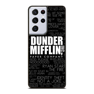 THE OFFICE DUNDER MIFFLIN QUOTES Samsung Galaxy S21 Ultra Case THE OFFICE DUNDER MIFFLIN QUOTES Samsung Galaxy S21 Ultra Case