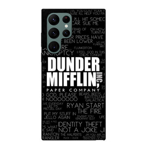 THE OFFICE DUNDER MIFFLIN QUOTES Samsung Galaxy S22 Ultra Case THE OFFICE DUNDER MIFFLIN QUOTES Samsung Galaxy S22 Ultra Case