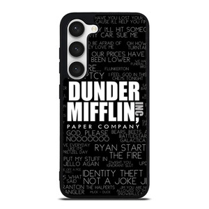 THE OFFICE DUNDER MIFFLIN QUOTES Samsung Galaxy S23 Case THE OFFICE DUNDER MIFFLIN QUOTES Samsung Galaxy S23 Case