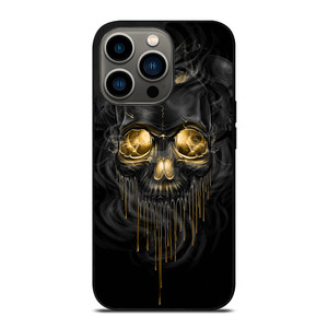 SKULL MELT ANGRY BLACK iPhone 13 Pro Case