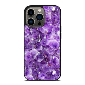 PURPLE CRYSTAL MARBLE PATTERN iPhone 13 Pro Case