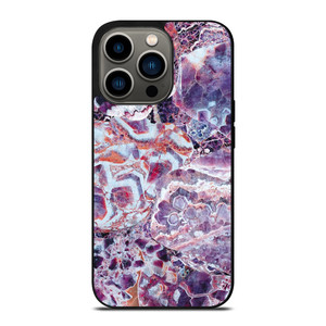 PURPLE CRYSTAL MARBLE PATTERN 2 iPhone 13 Pro Case