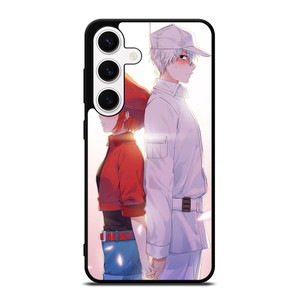 RED BLOOD AND WHITE BLOOD CELLS AT WORK Samsung Galaxy S24 Case RED BLOOD AND WHITE BLOOD CELLS AT WORK Samsung Galaxy S24 Case