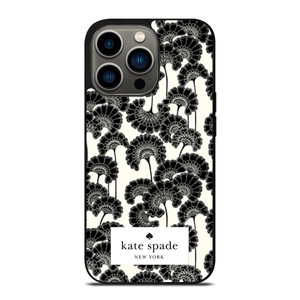 JAPANESE BLACK FLORAL KADE SPADE iPhone 13 Pro Case