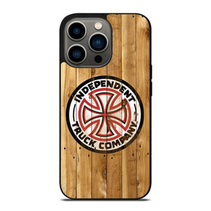 INDEPENDENT TRUCK LOGO WOODEN 2 iPhone 13 Pro Case