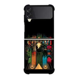BLACK ADAM CHARACTERS ARTS Samsung Z Flip 3 Case BLACK ADAM CHARACTERS ARTS Samsung Z Flip 3 Case