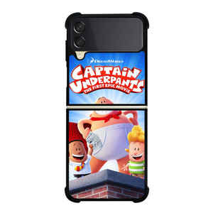 CAPTAIN UNDERPANTS FUNNY MOVIE Samsung Z Flip 3 Case CAPTAIN UNDERPANTS FUNNY MOVIE Samsung Z Flip 3 Case