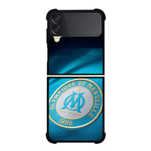 OLYMPIQUE DE MARSEILLE ART LOGO Samsung Z Flip 3 Case OLYMPIQUE DE MARSEILLE ART LOGO Samsung Z Flip 3 Case