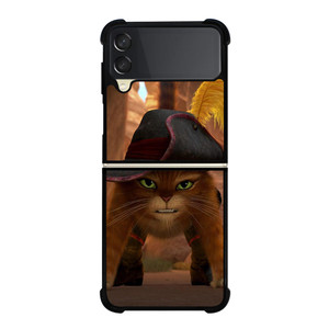 PUSS IN BOOTS ANGRY Samsung Z Flip 3 Case PUSS IN BOOTS ANGRY Samsung Z Flip 3 Case