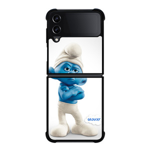 GROUCHY THE SMURF Samsung Z Flip 4 Case GROUCHY THE SMURF Samsung Z Flip 4 Case