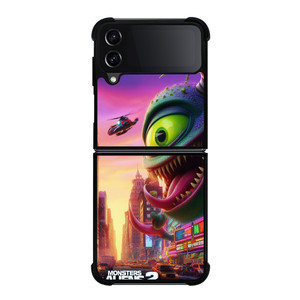 MONSTER VS ALIENS FUNNY CARTOON Samsung Z Flip 4 Case