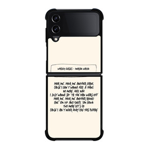 MORGAN WALLEN LYRIC Samsung Z Flip 4 Case MORGAN WALLEN LYRIC Samsung Z Flip 4 Case