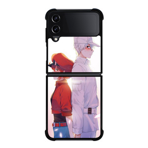 RED BLOOD AND WHITE BLOOD CELLS AT WORK Samsung Z Flip 4 Case RED BLOOD AND WHITE BLOOD CELLS AT WORK Samsung Z Flip 4 Case