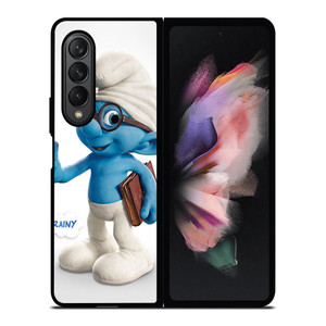BRAINY THE SMURF Samsung Z Fold 3 Case BRAINY THE SMURF Samsung Z Fold 3 Case
