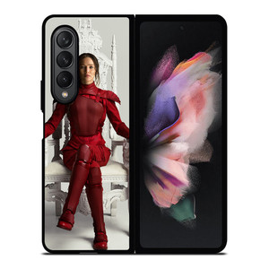 JENNIFER LAWRENCE HUNGER GAME RED Samsung Z Fold 3 Case JENNIFER LAWRENCE HUNGER GAME RED Samsung Z Fold 3 Case