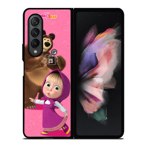MASHA AND THE BEAR CUTE MODEL Samsung Z Fold 3 Case MASHA AND THE BEAR CUTE MODEL Samsung Z Fold 3 Case