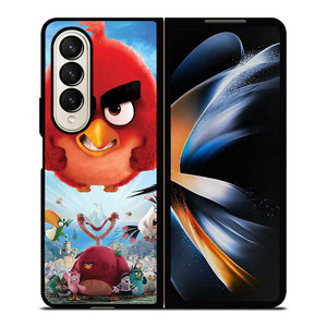 CUTE MOVIE THE ANGRY BIRDS Samsung Z Fold 4 Case CUTE MOVIE THE ANGRY BIRDS Samsung Z Fold 4 Case